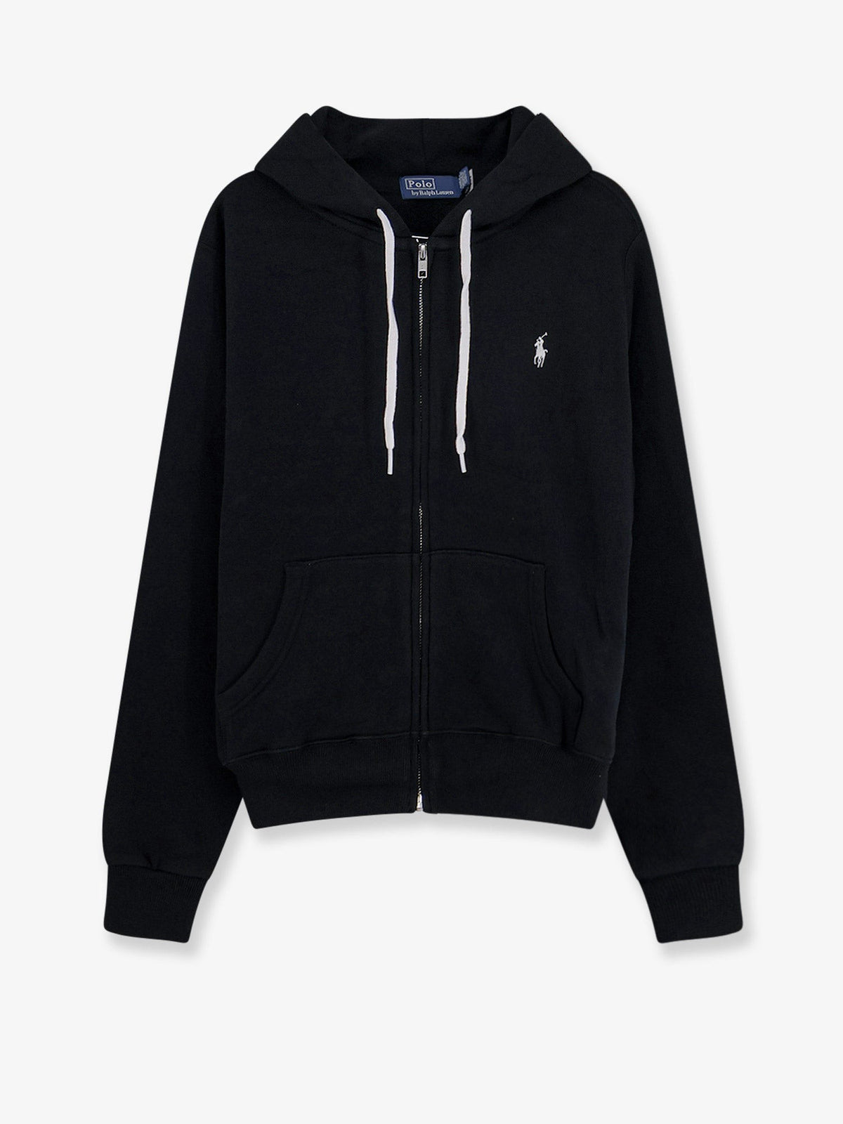 Cotton blend sweatshirt with embroidered logo on the front