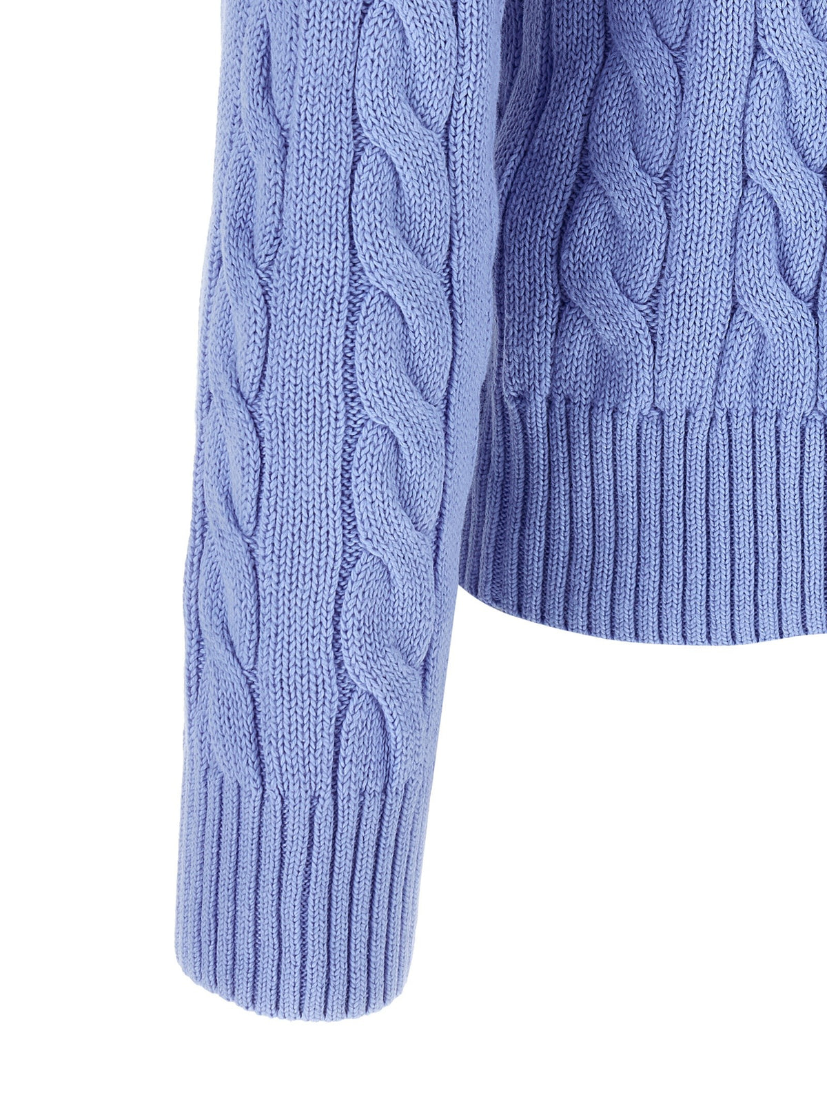 Cotton braided sweater
