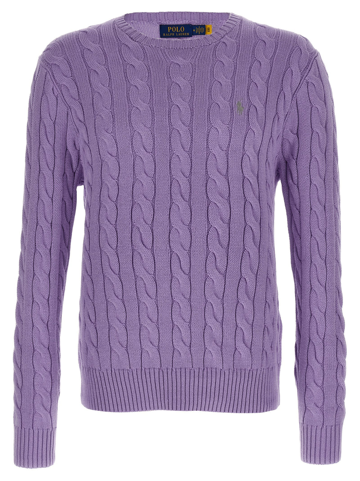 Cotton braided sweater