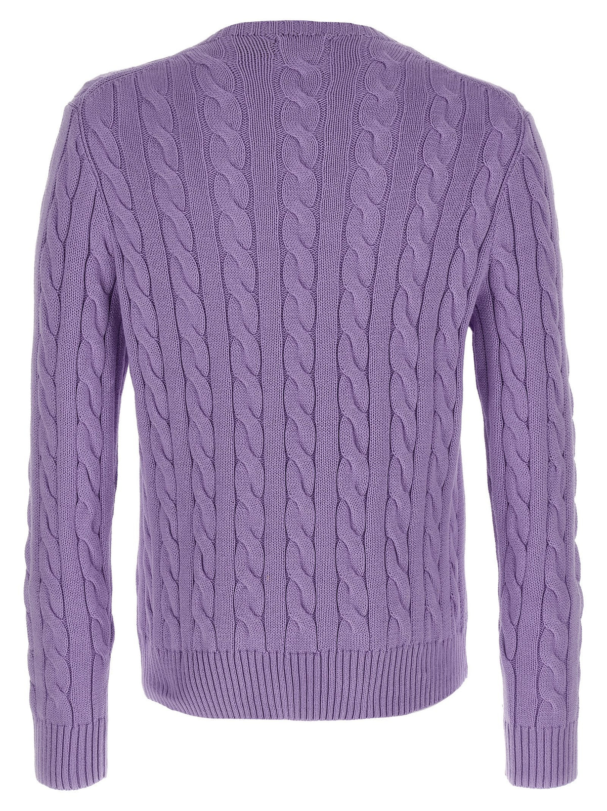 Cotton braided sweater