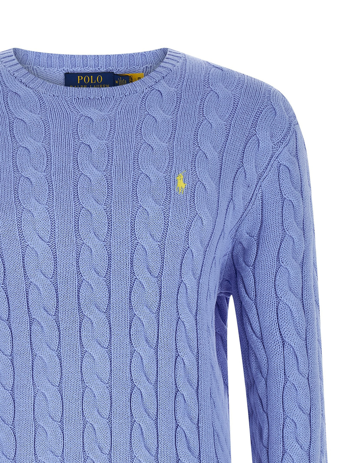 Cotton braided sweater