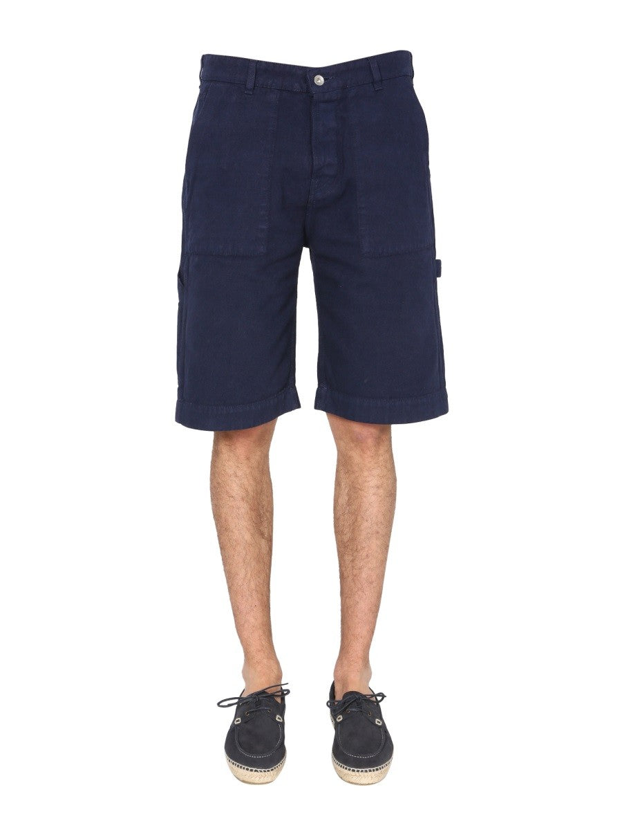 COTTON CANVAS BERMUDA