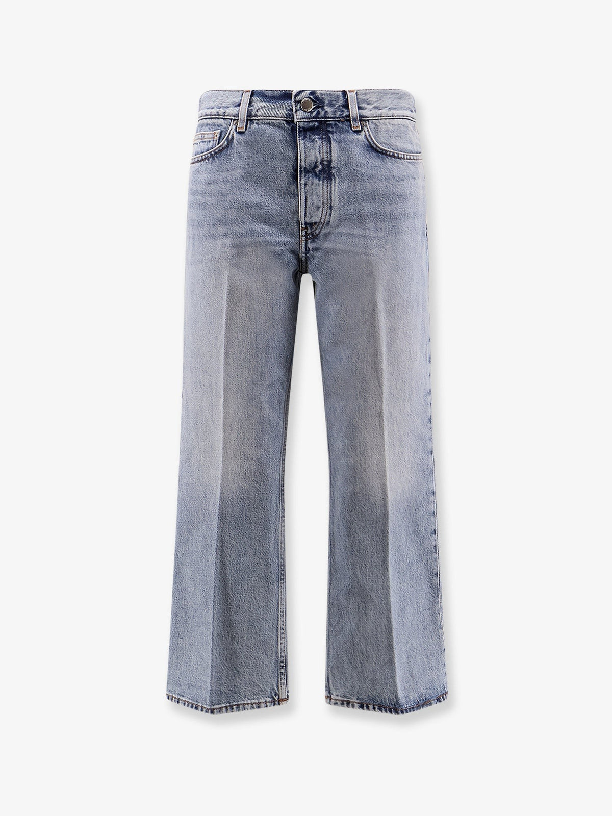 Cotton jeans with flared bottom