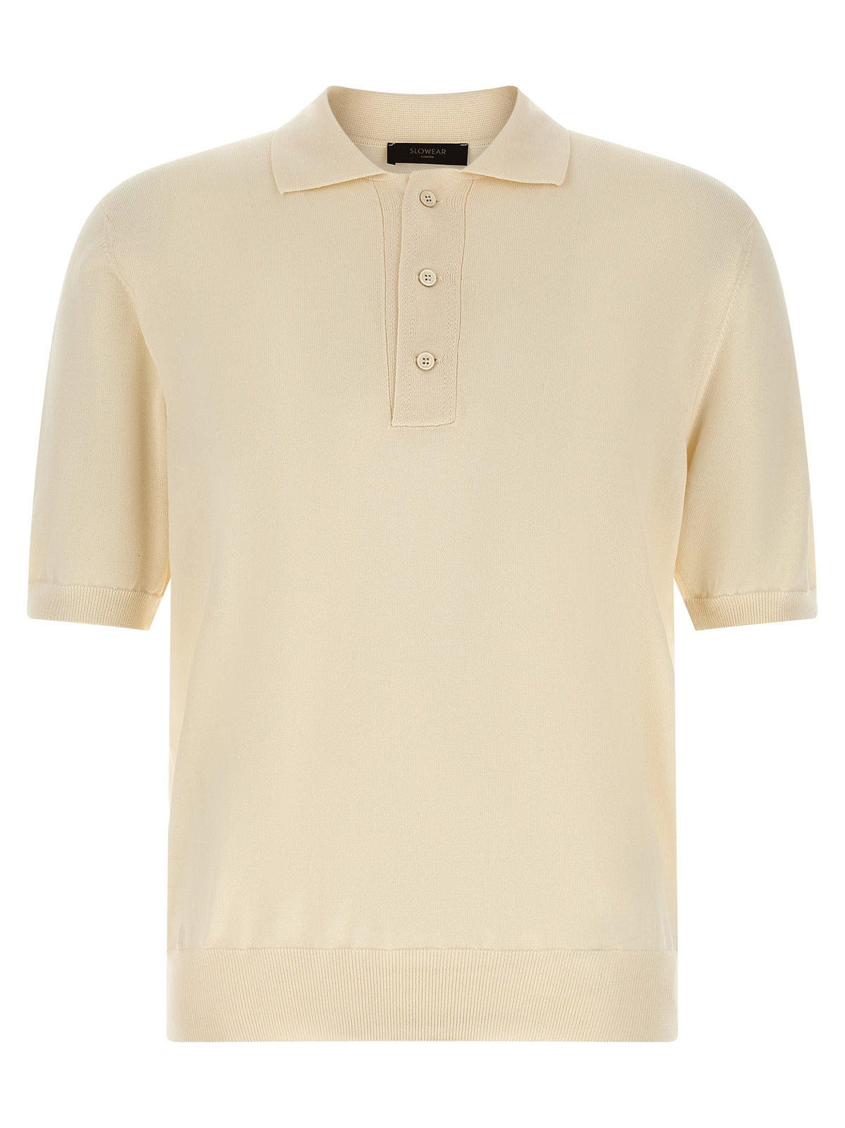 Cotton knit polo shirt