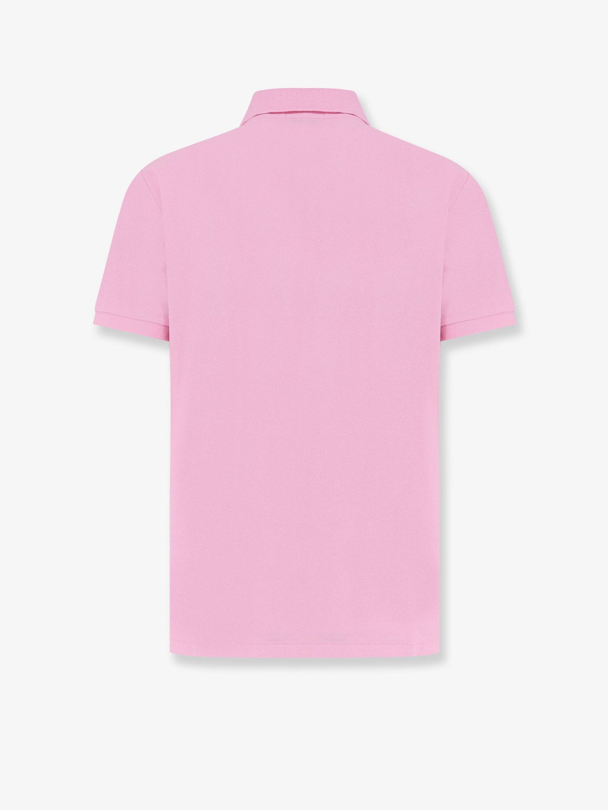 Cotton polo shirt with embroidered logo on the front
