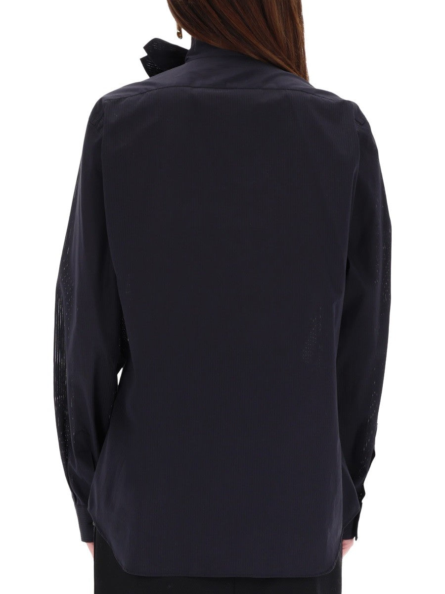 COTTON POPLIN JACQUARD SHIRT