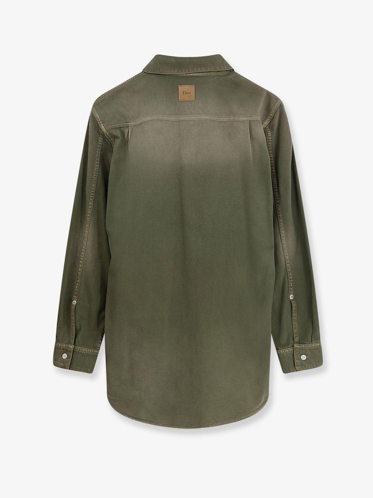 Cotton shirt with Dior patch