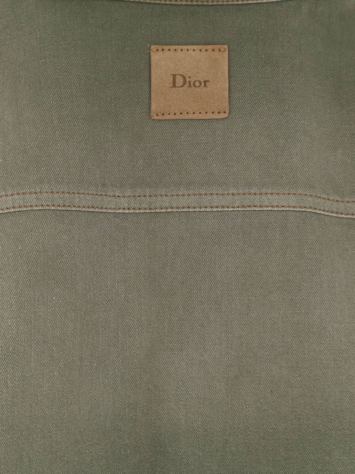 Cotton shirt with Dior patch