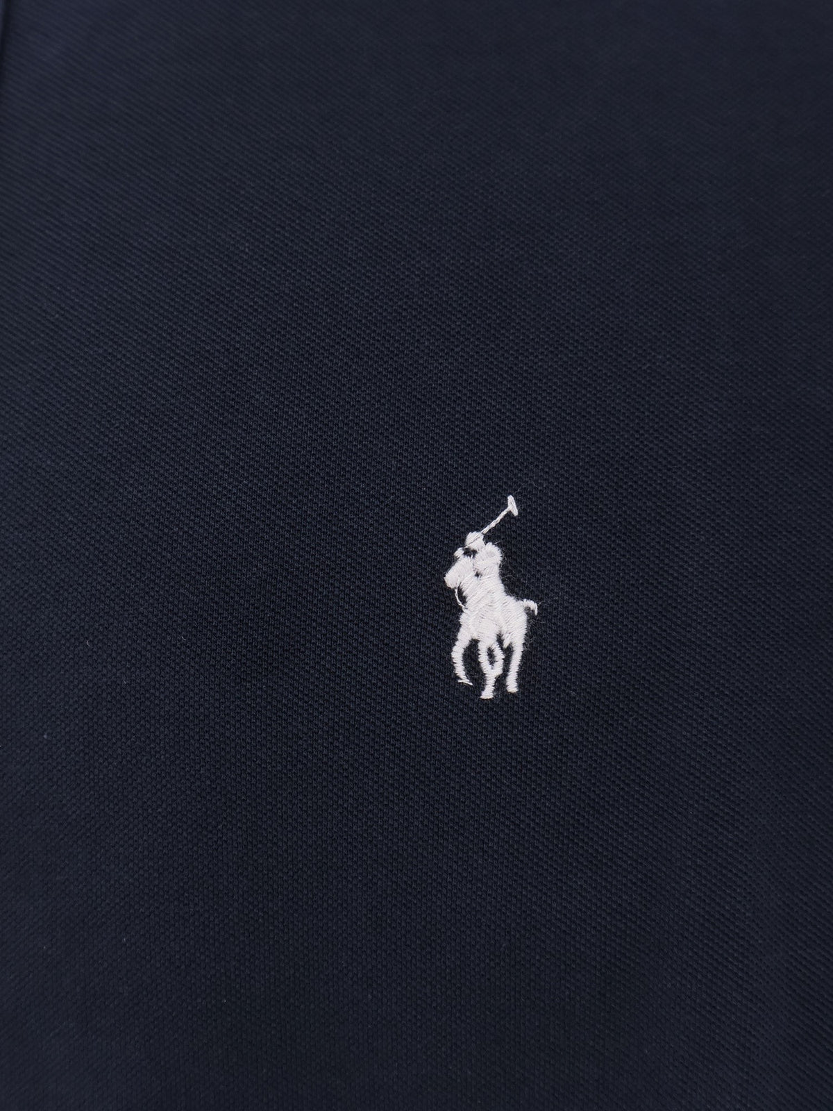 Cotton shirt with front embroidered logo