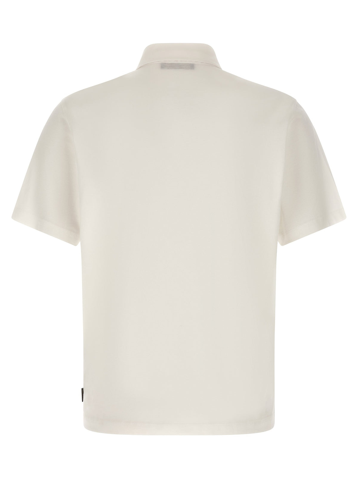 Cotton silk polo shirt