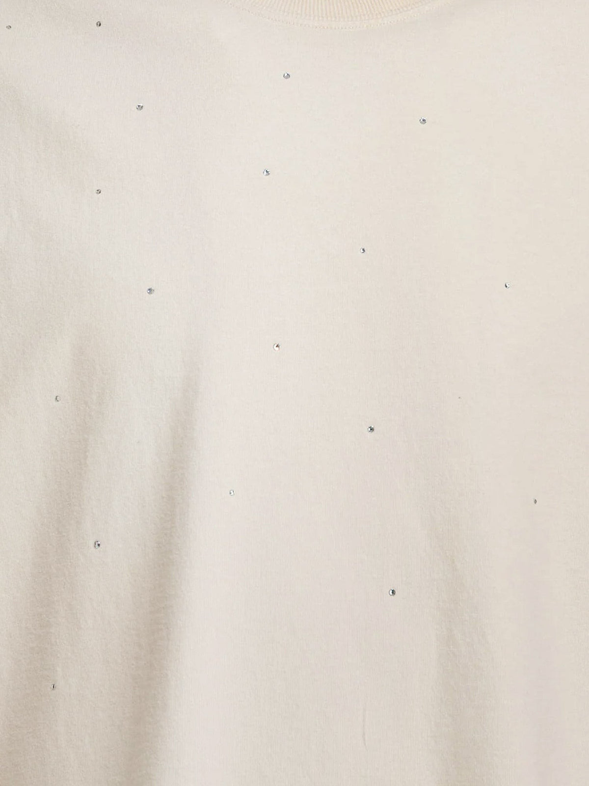 Cotton Star T-shirt with all-over rhinestones