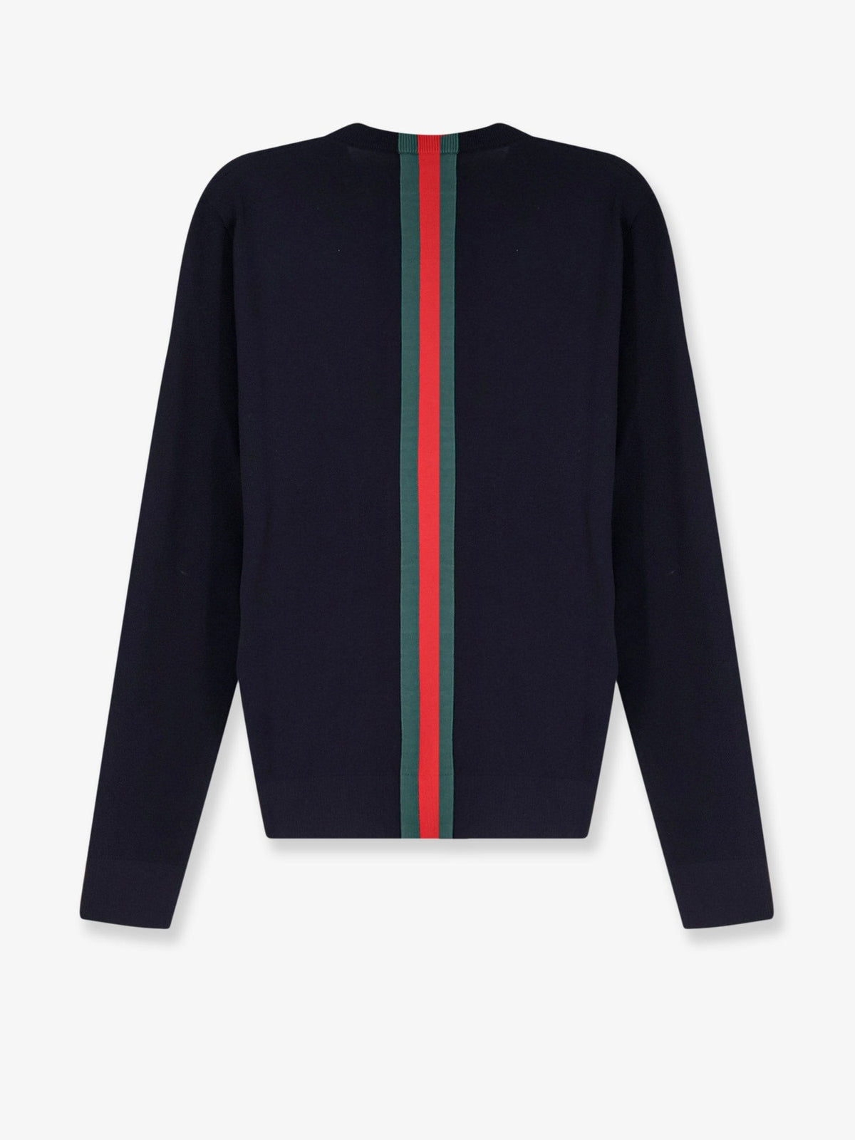 Cotton sweater with Nastro Web inlay