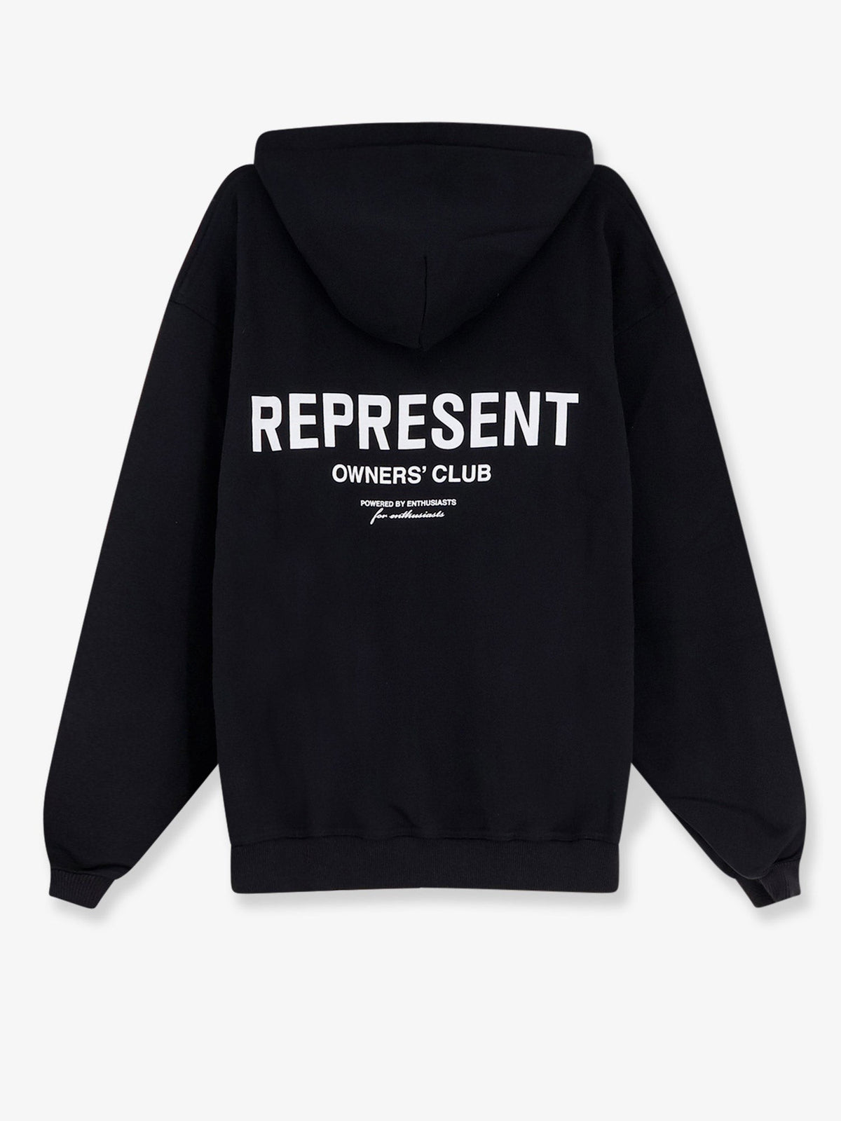 Cotton sweatshirt with printed logo on the front