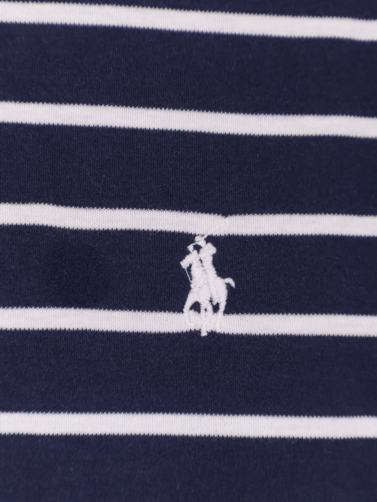 Cotton T-shirt with striped pattern