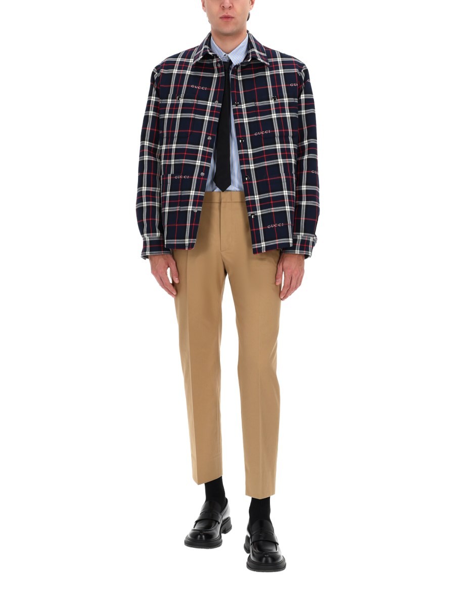 COTTON TAILORED PANTS