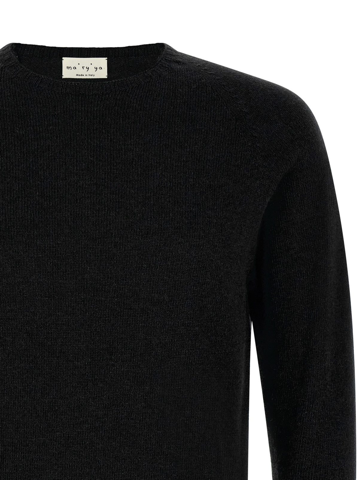 Crew-Neck Sweater with Slits