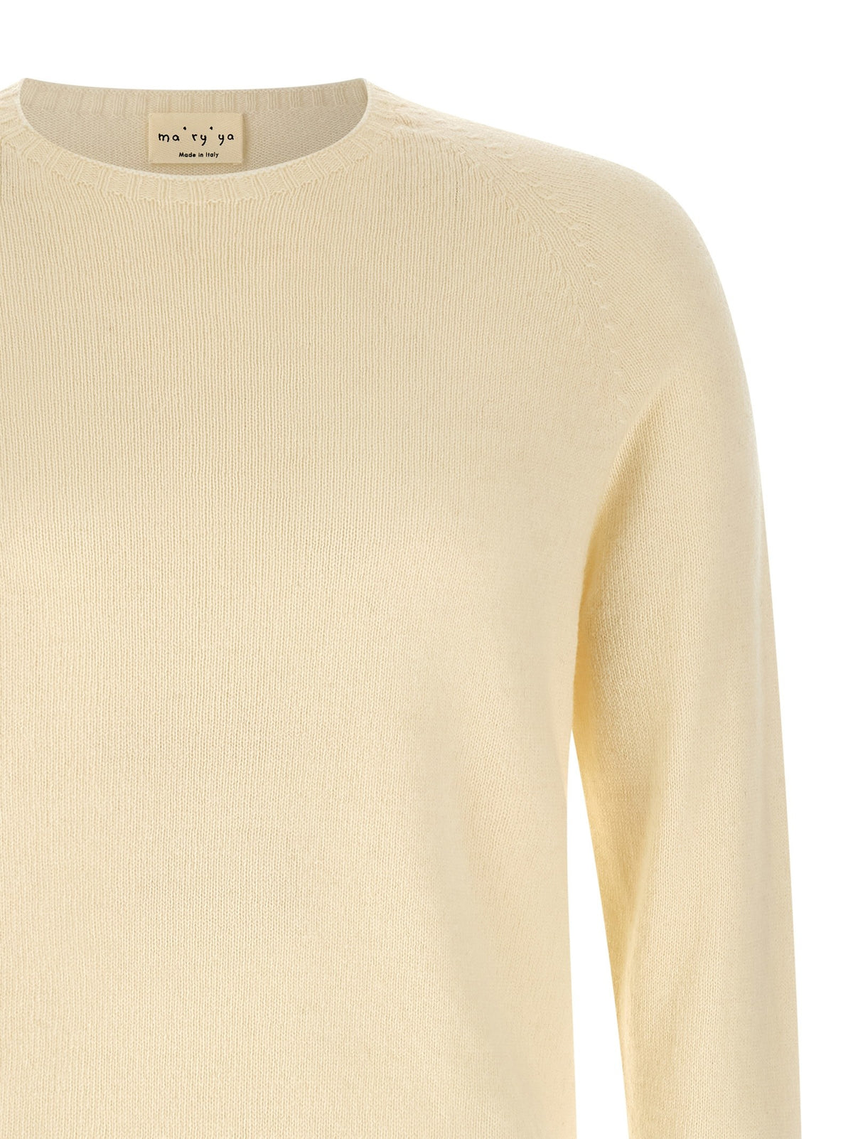 Crew-Neck Sweater with Slits