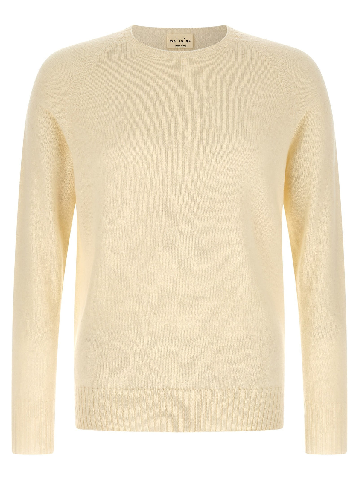 Crew-Neck Sweater with Slits