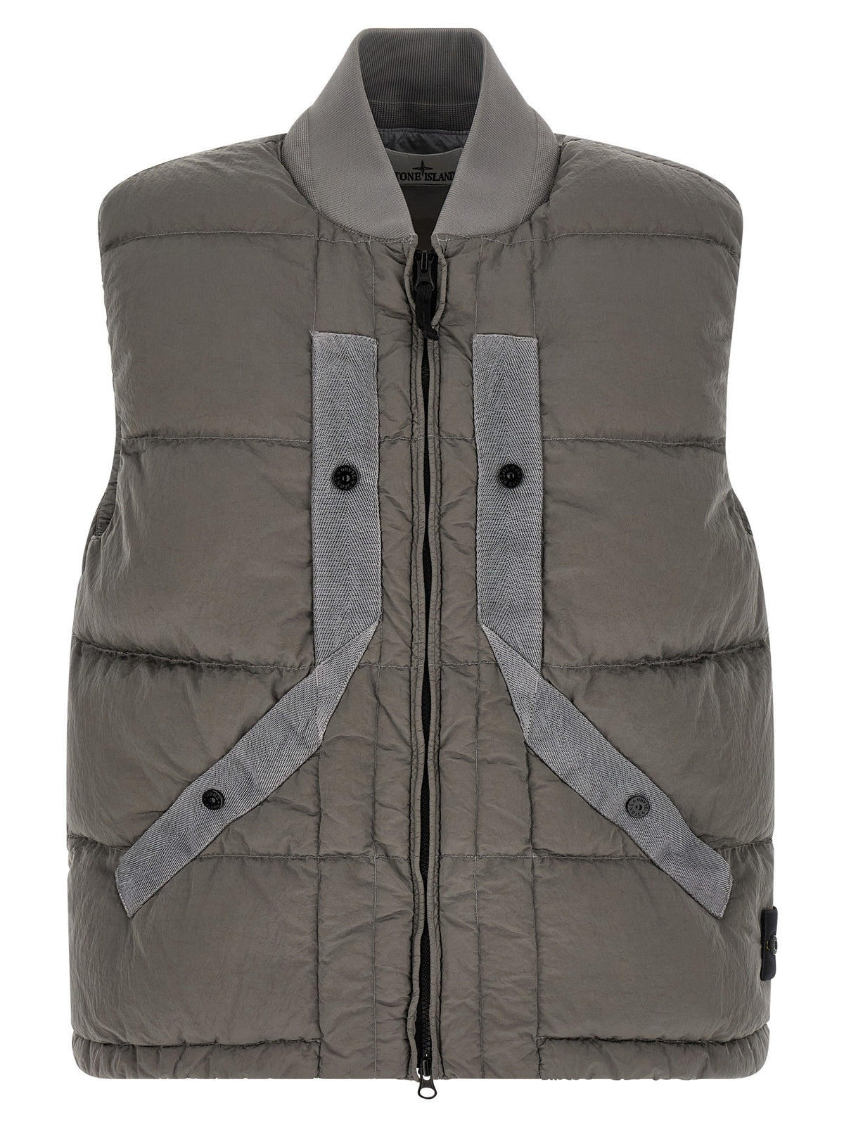 Crinkled effect vest