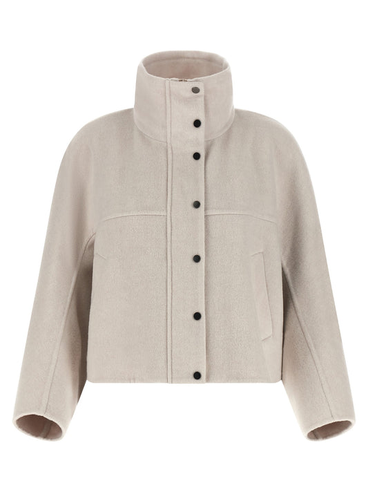 Wool and cashmere blend jacket