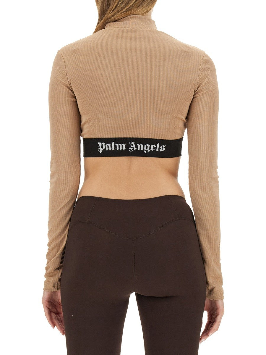 CROPPED TOP WITH LOGO