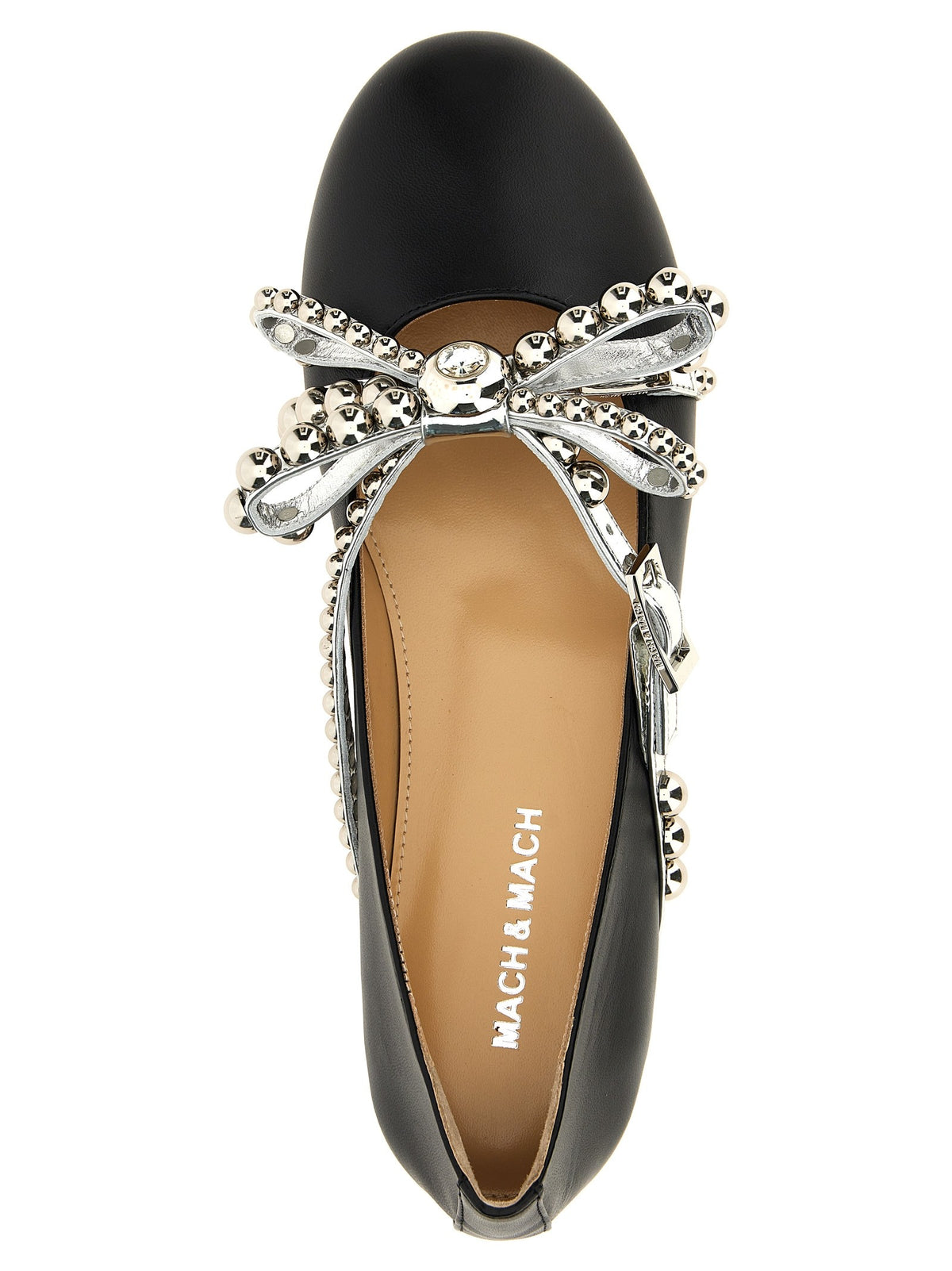 'Crystal Studs' ballet flats