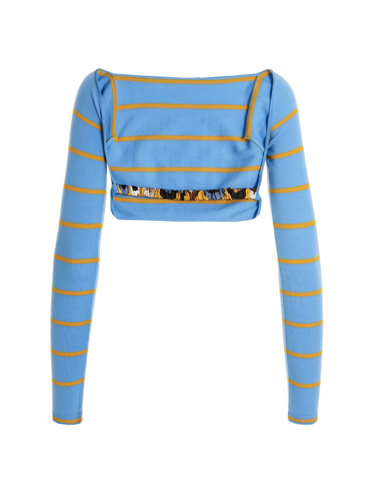 Cut-out cropped sweater