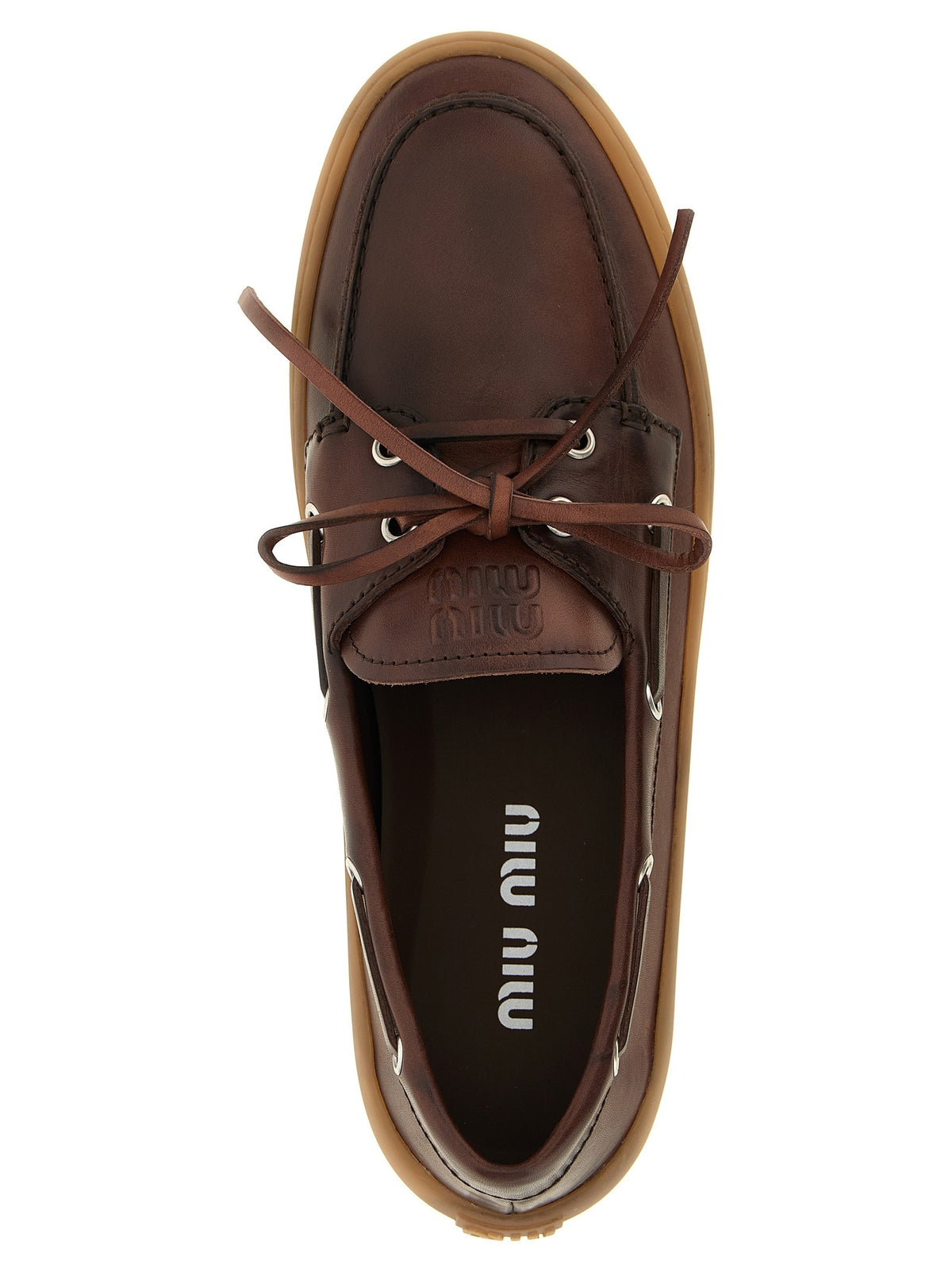 'Deck' leather loafers