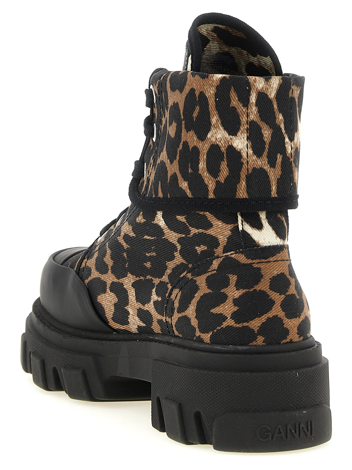 Denim ankle boots
