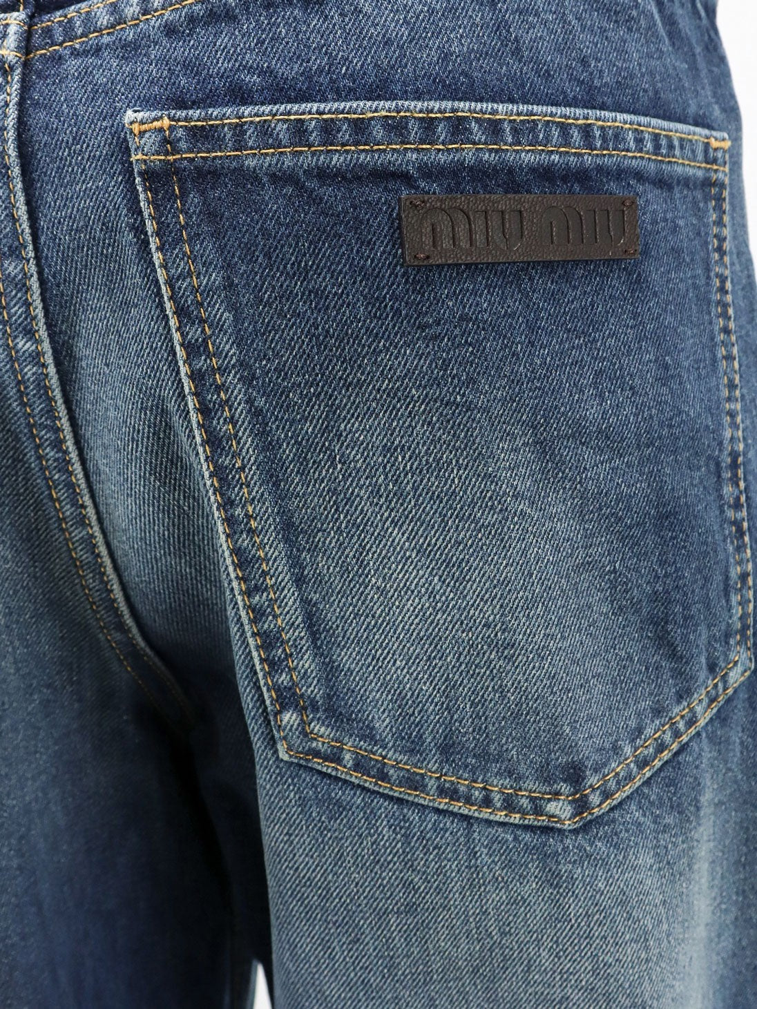 Denim blue jeans