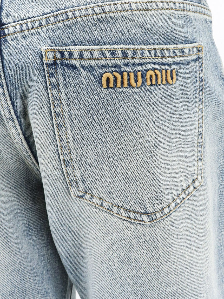 Denim blue jeans