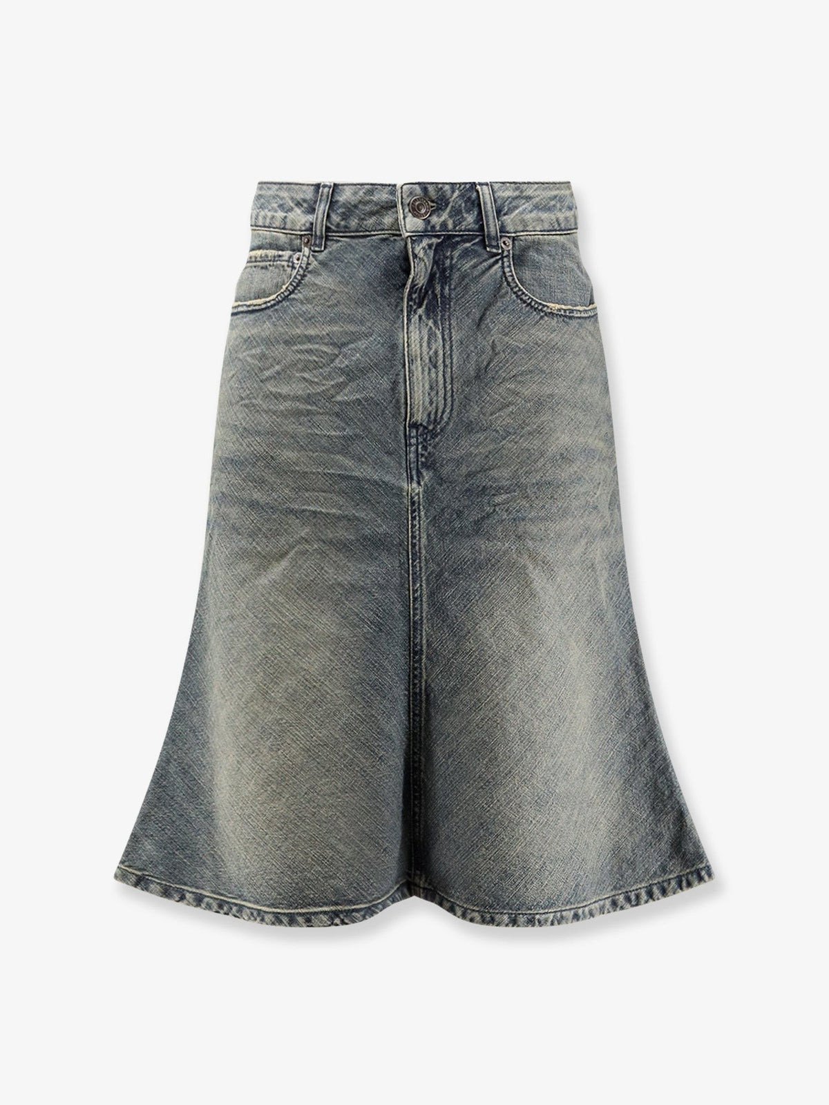 Denim Midi Skirt