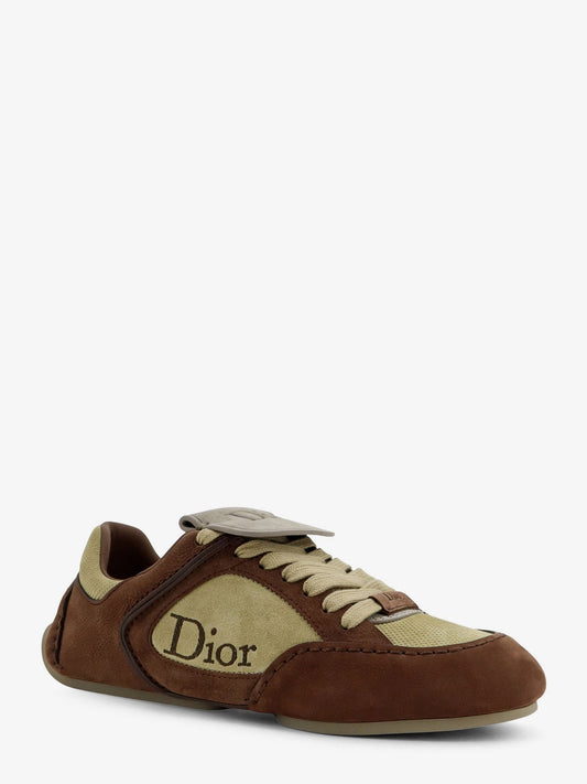Derby Dior Roadienabuk sneakers with leather inserts