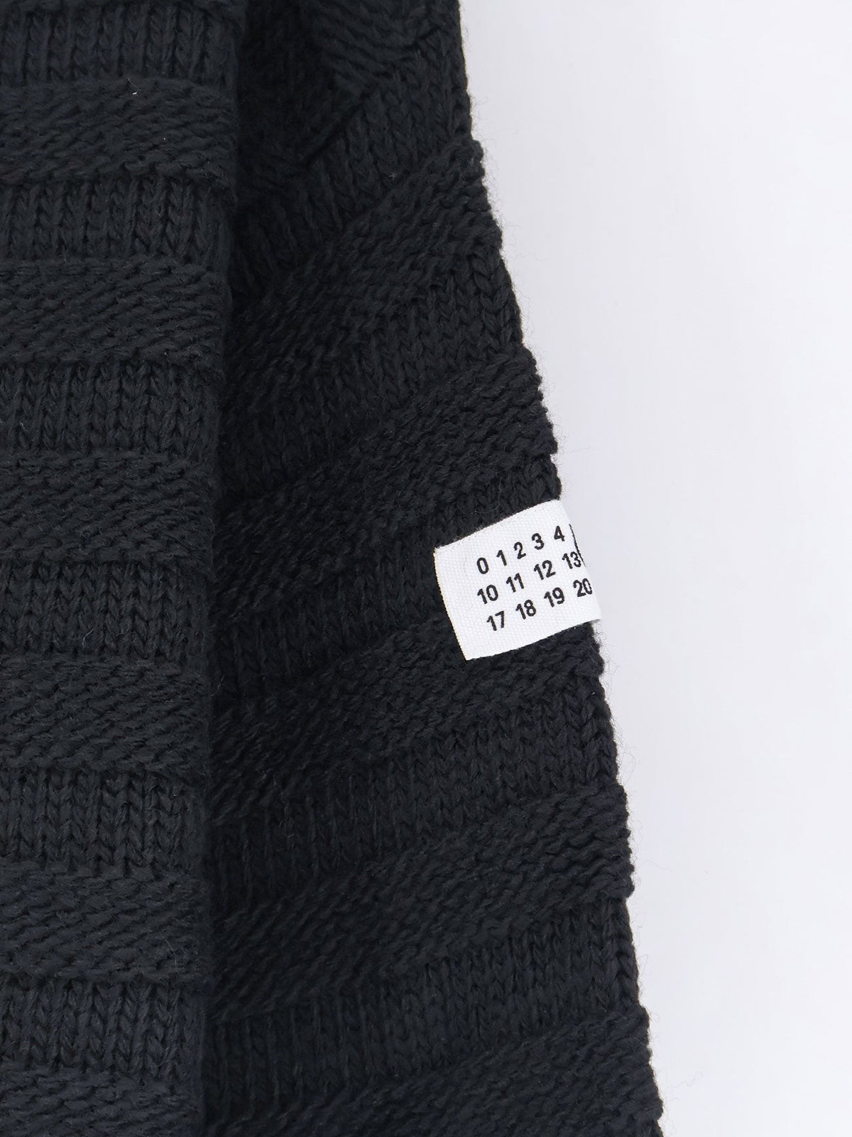 Destroyed effect wool blend sweater