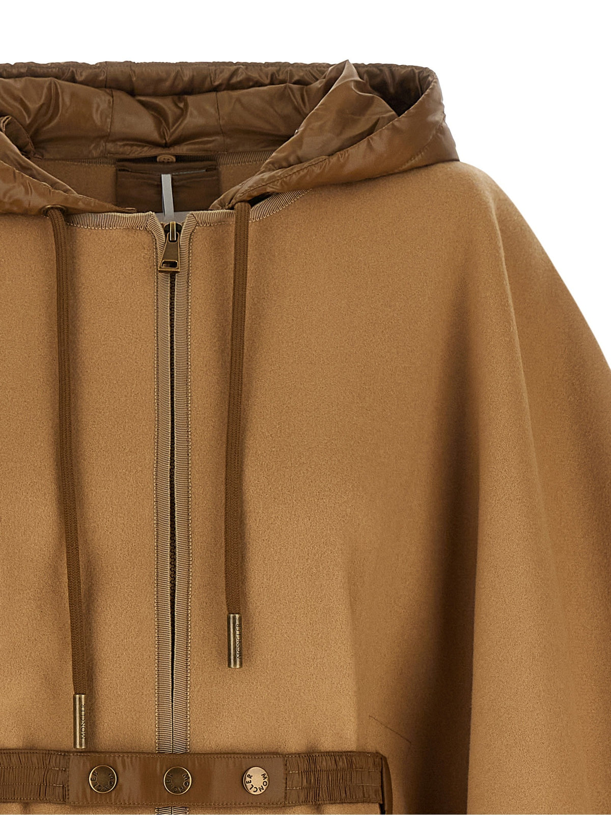 Detachable hooded cape