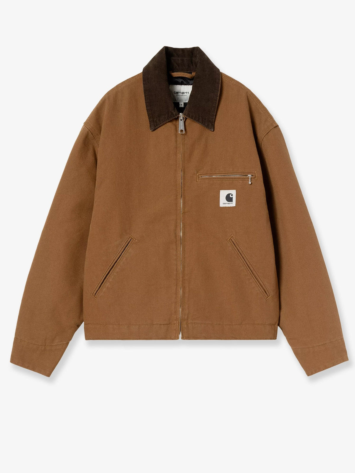 Detroit canvas jacket with front logo patch