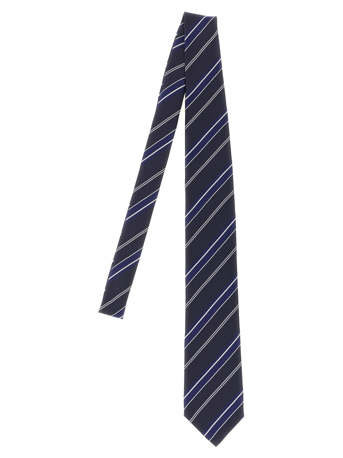 Diagonal striped tie