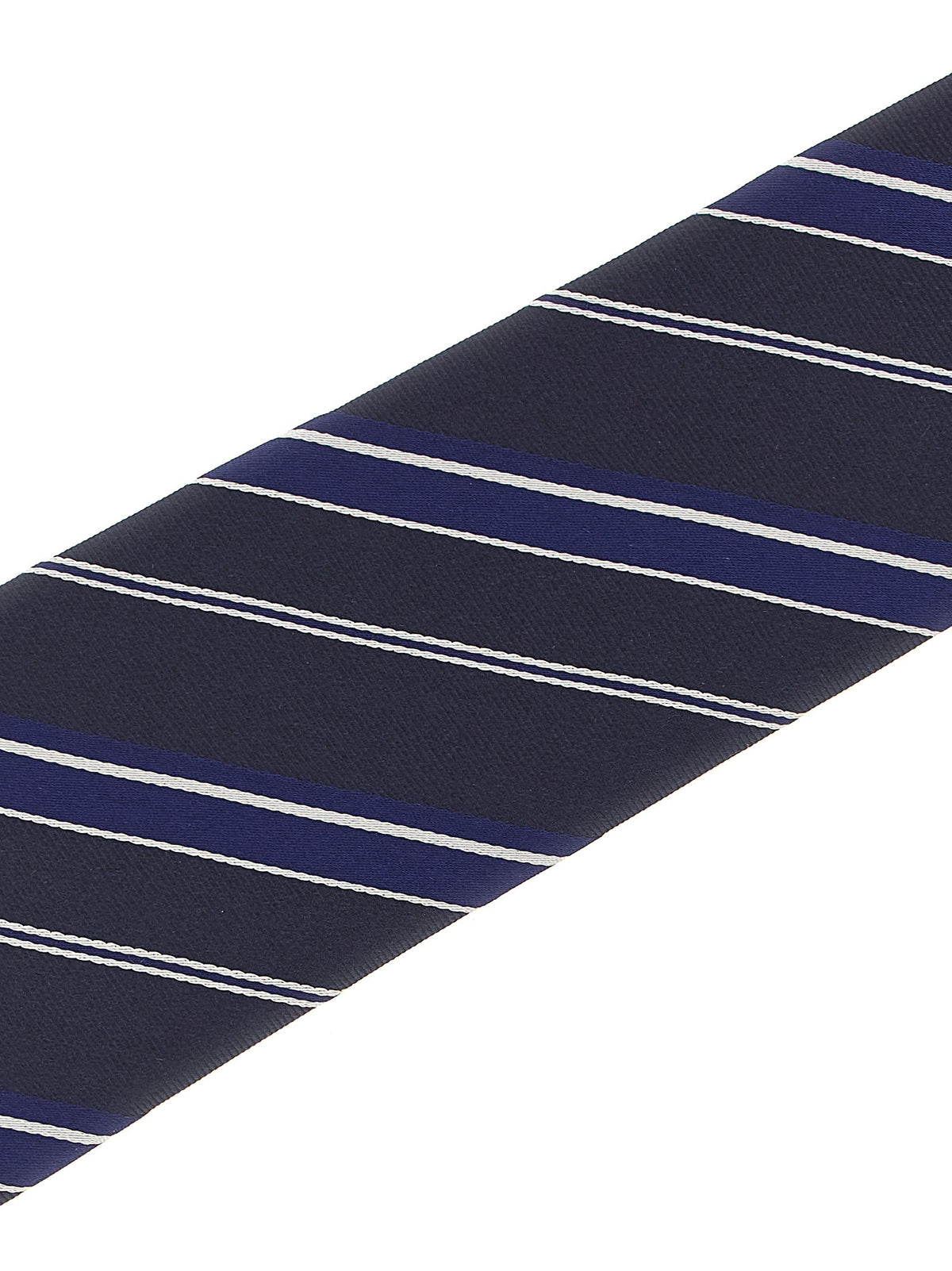 Diagonal striped tie