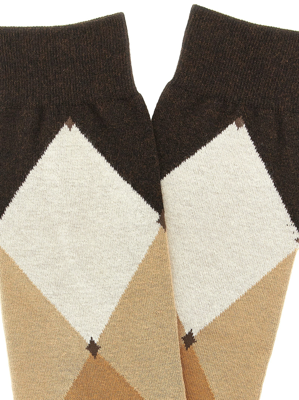 Diamond-shaped socks