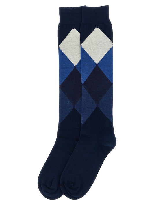 Diamond-shaped socks