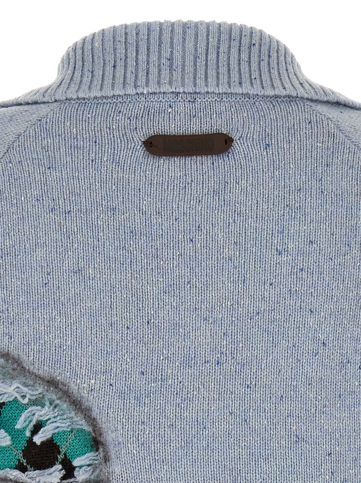 'Distressed Argyle' cardigan