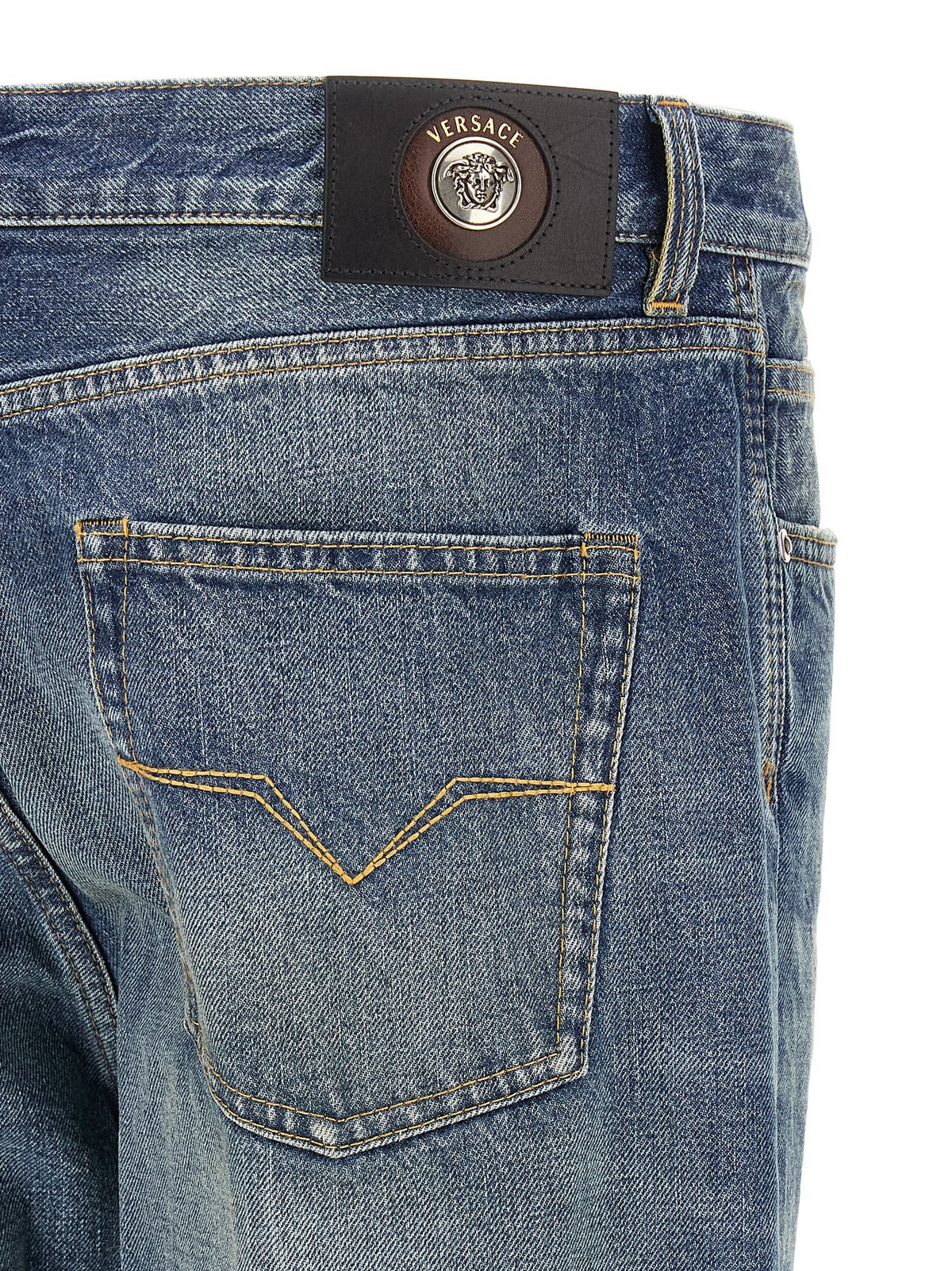 Distressed jeans