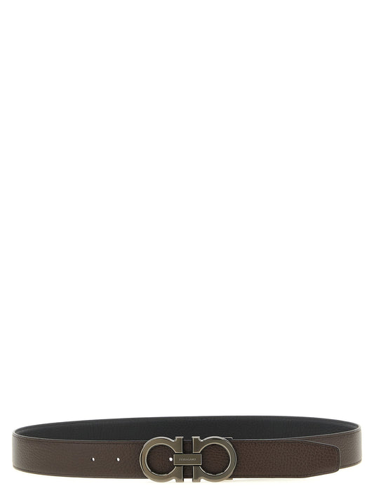 'Doppio Gancini' reversible belt