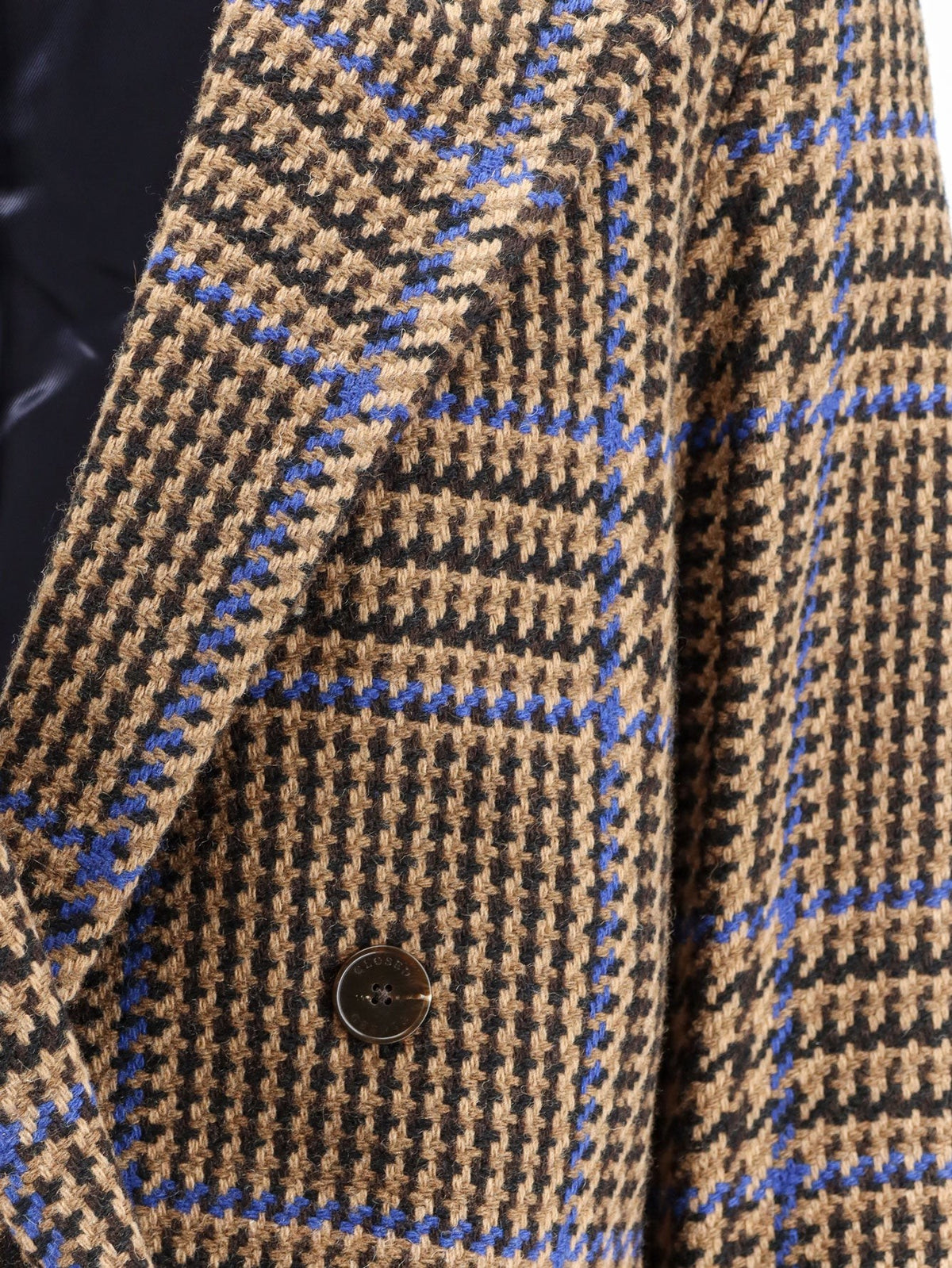 Double-breasted Prince-of-Wales coat