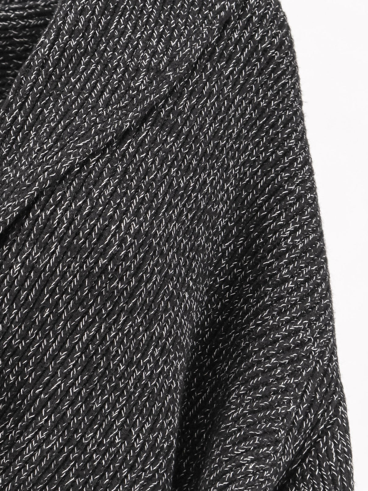 Double-breasted wool cardigan