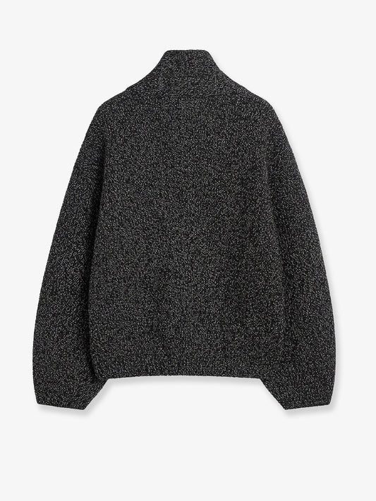 Double-breasted wool cardigan