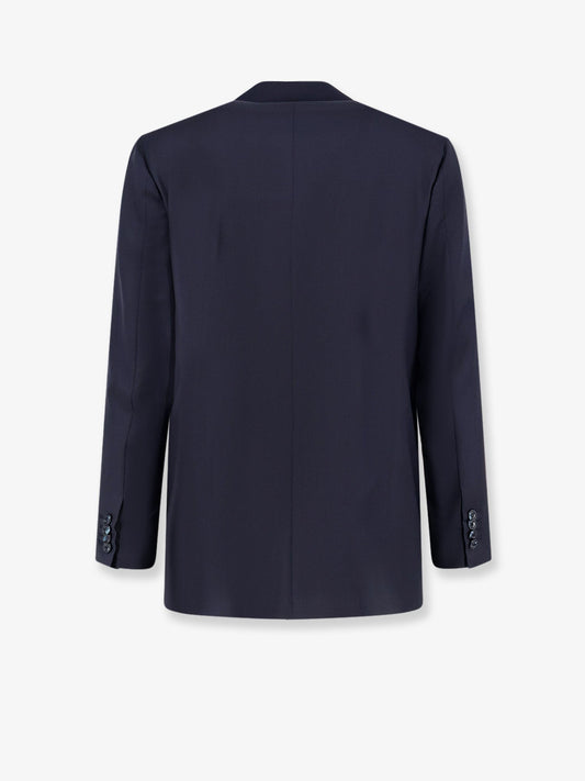 Double-breasted wool suit