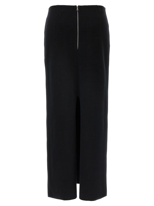 Double face knit skirt