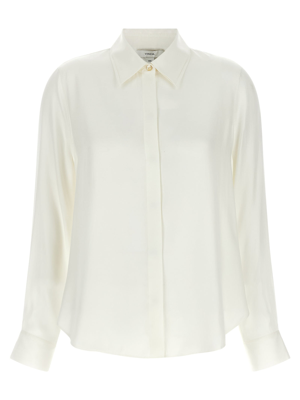 Double white collar shirt