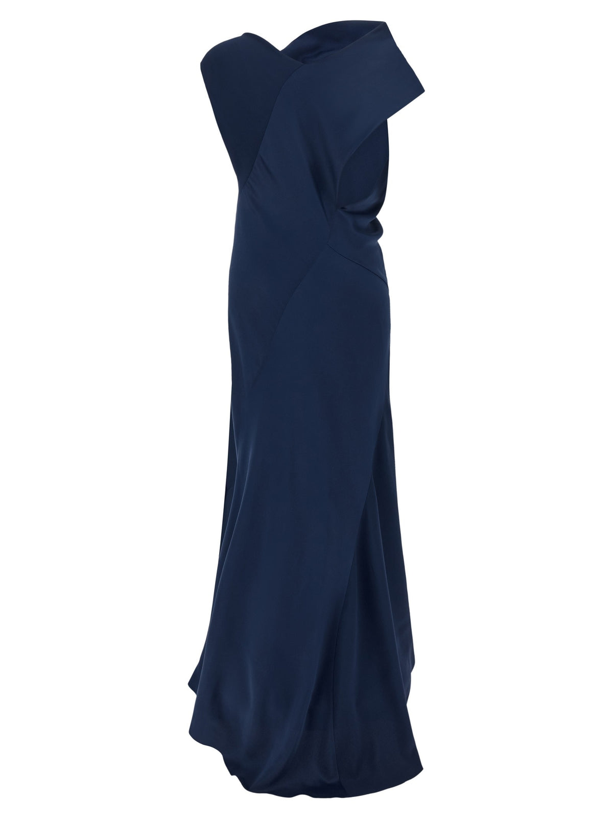 Draped asymmetrical dress